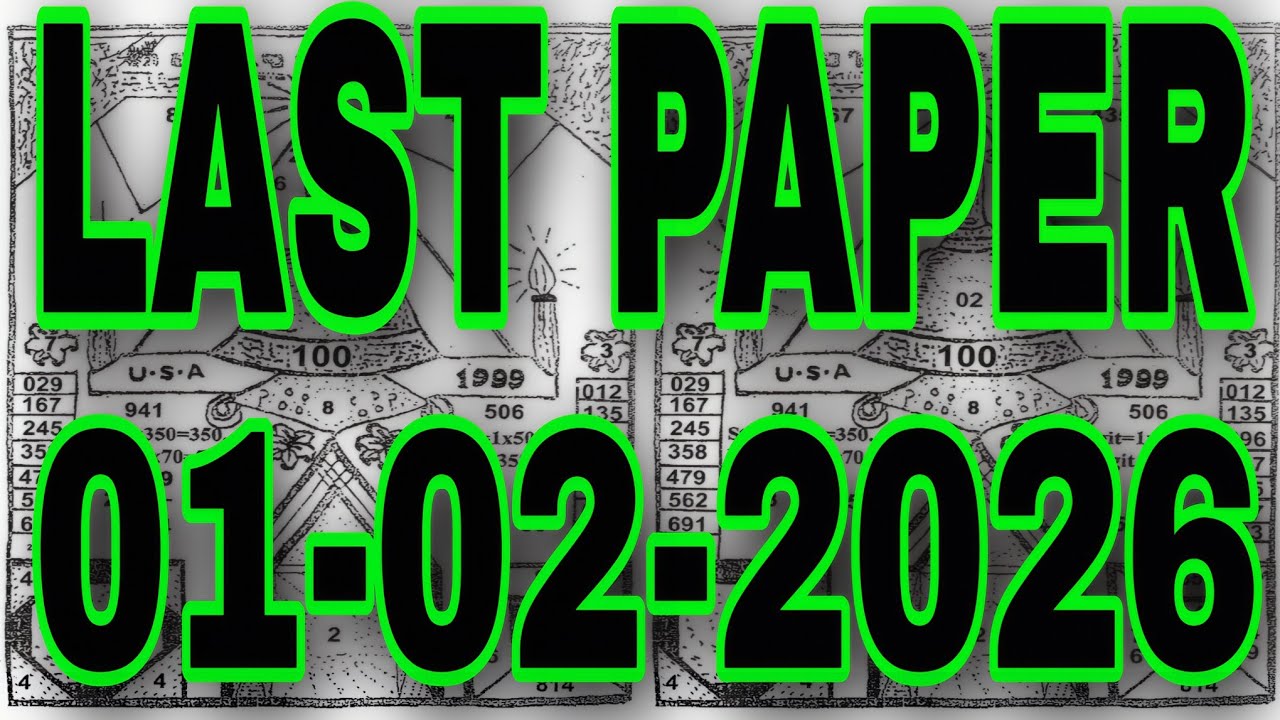 Thai Lottery New Last Paper Full Hd 01-02-2026 | Thai Lotto | Thai Lotto Magazine paper 01/02/2026 /