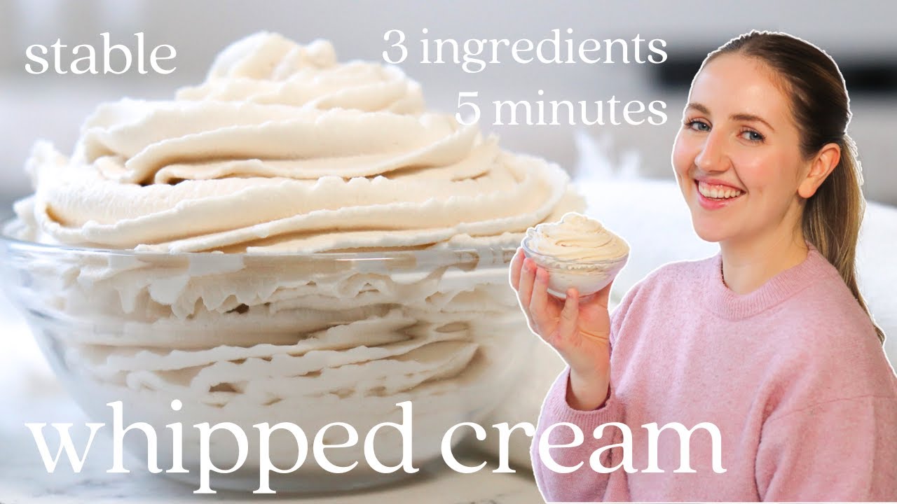How to Make Whipped Cream (3 Ingredients, Make in Less Than 5 Minutes)
