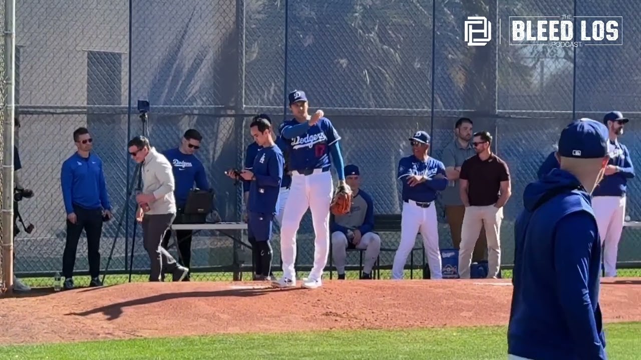 WATCH: Dodgers Shohei Ohtani Entire 3rd Bullpen Session from Camelback Ranch 2/22/25