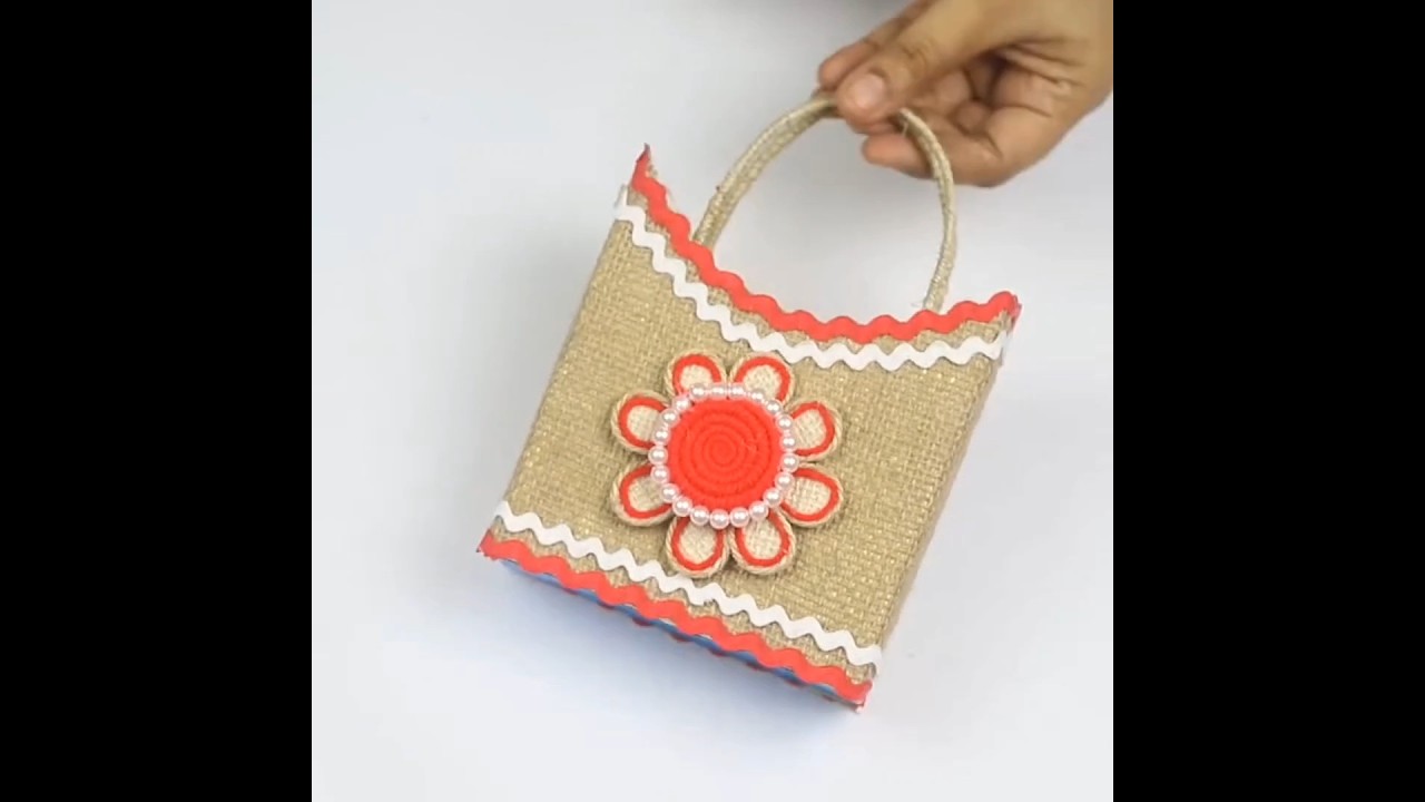 Easy Jute Bag Making 🛍️ #diy #craft #jute #shorts