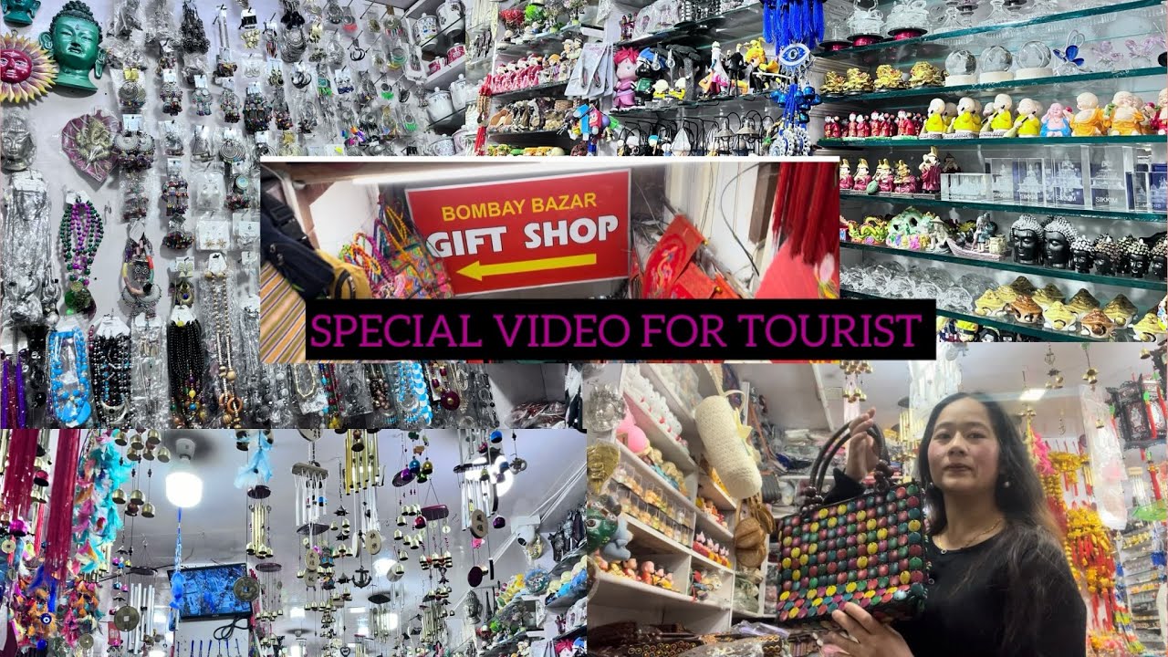 MG MARG GANGTOK✨EXPLORING BOMBAY BAZAR GIFT SHOP✨FIRST VIDEO IN HINDI ✨