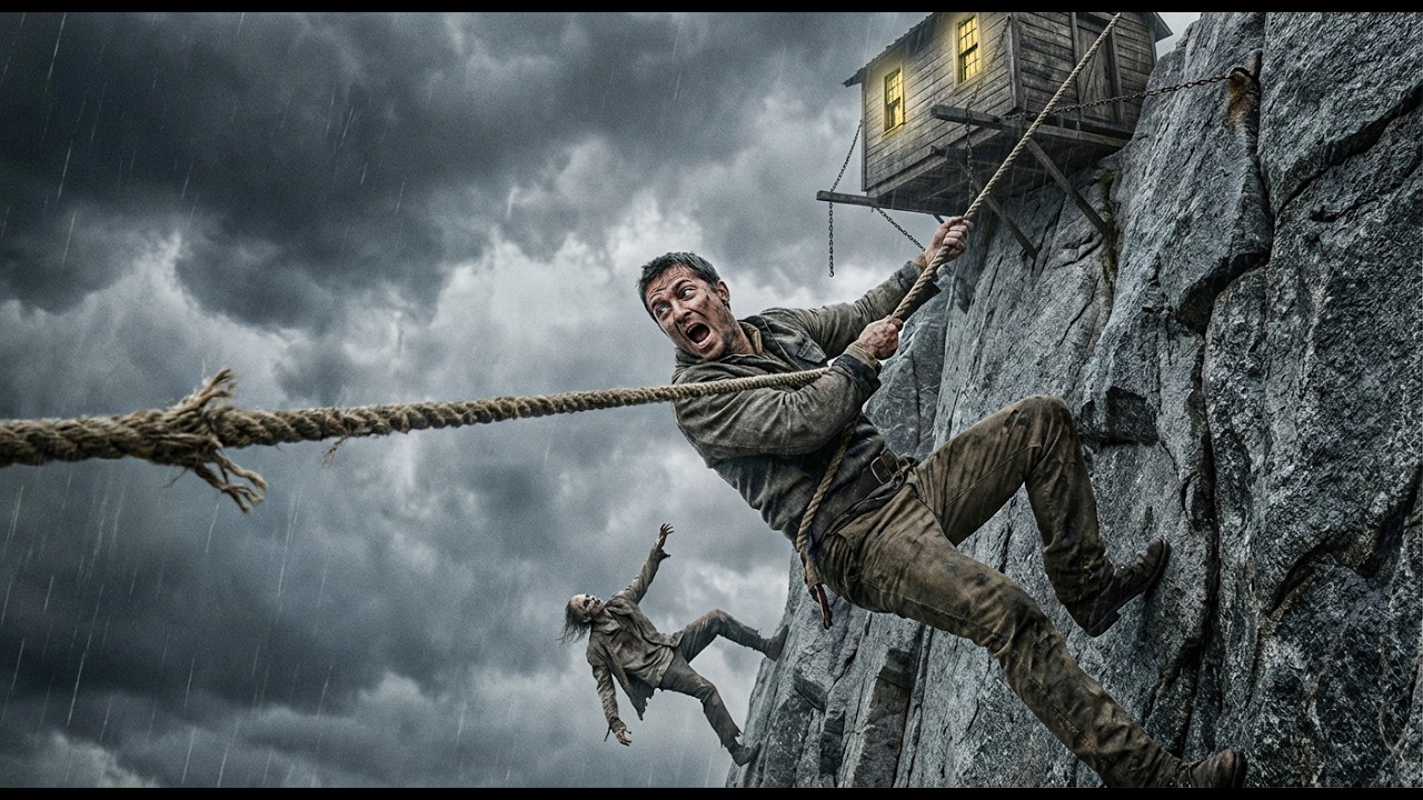 I Built a Secret Cliff House on a Vertical Rock Wall to Escape Zombies (ASMR)