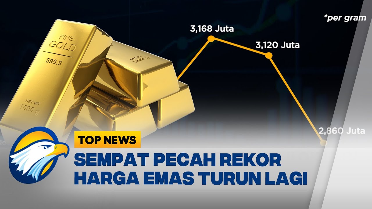 Usai Reli Panjang, Harga Emas Antam Rontok Tajam - [TOP NEWS]
