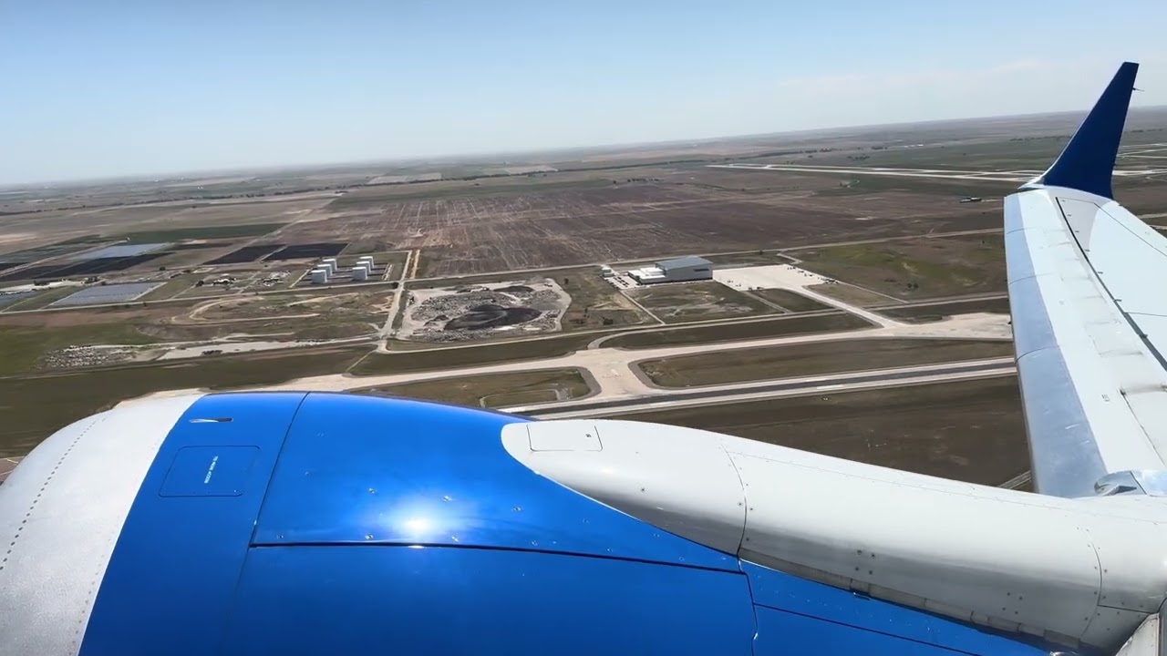 4K HD United Airlines 737 MAX-8 Takeoff from Denver With CFM LEAP-1B Roar and Whine