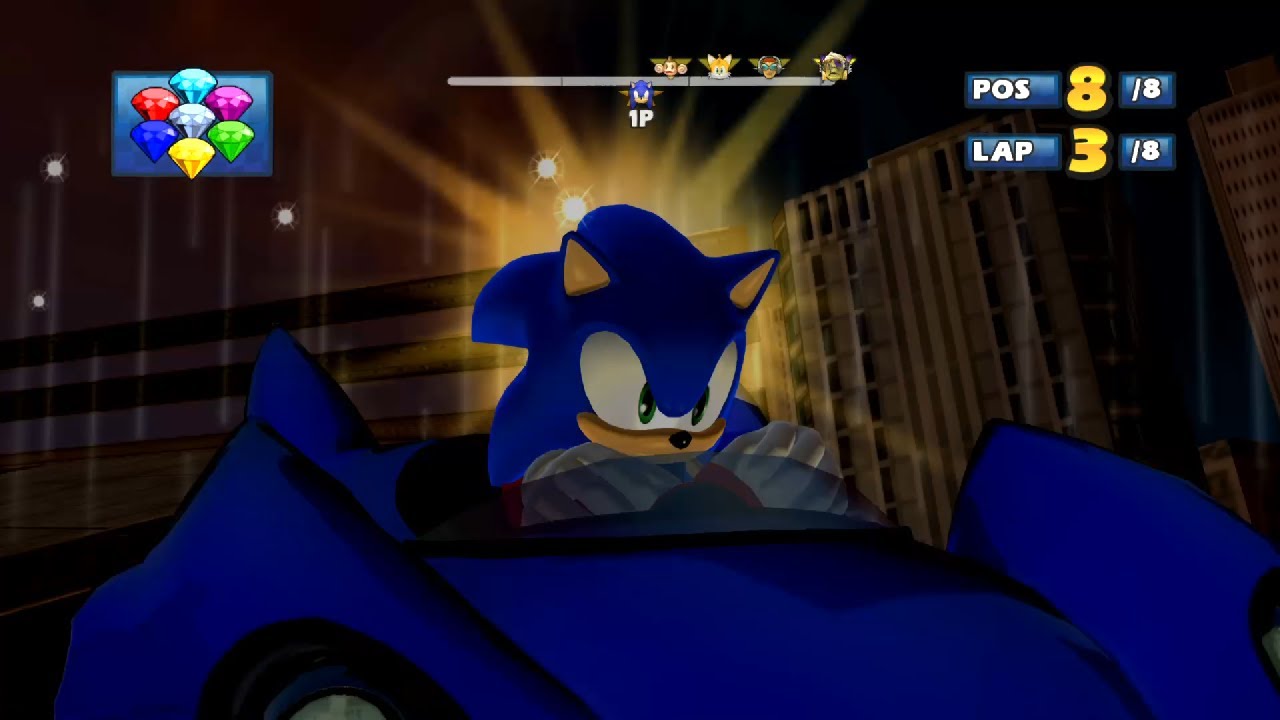 SONIC Rokkaku Hill 9 Laps Expert (Request) Sonic & Sega All-Stars Racing
