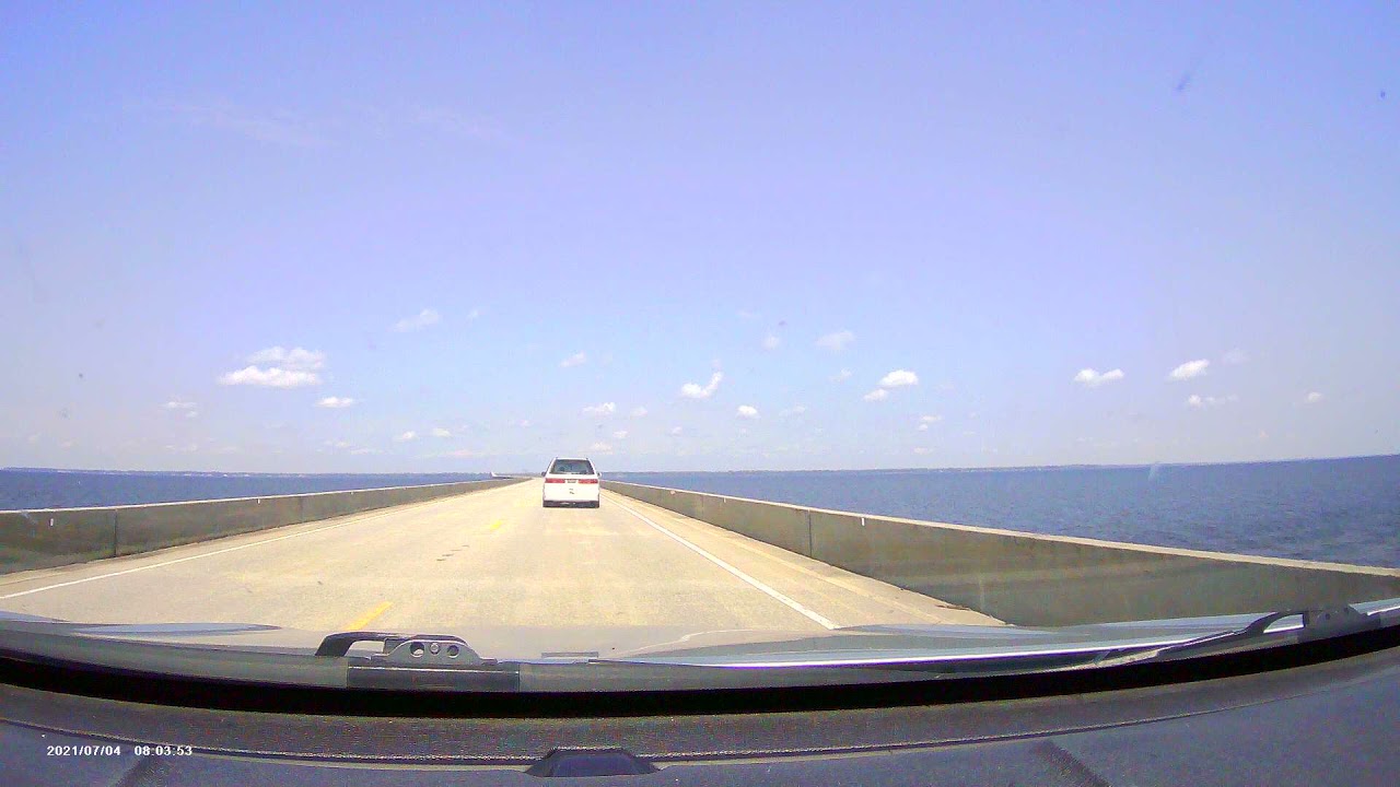 Albemarle Sound Bridge North Carolina route 37 North bound