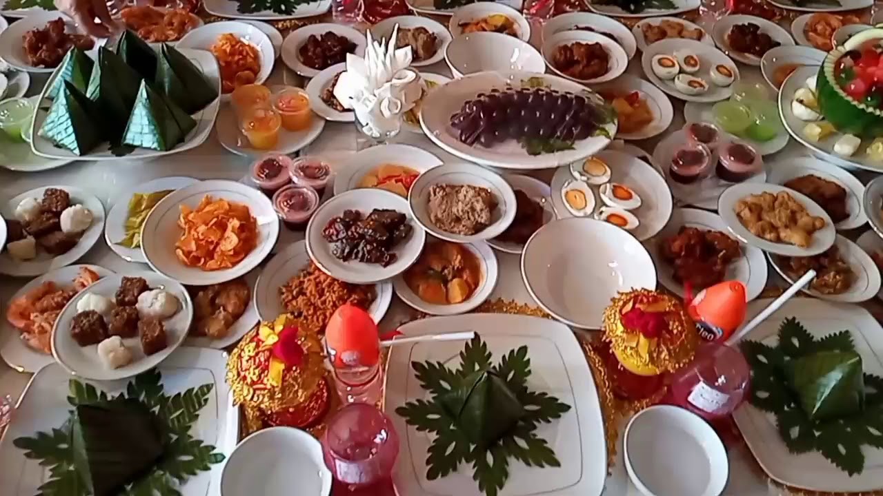 Hidangan besan resepsi pernikahan adat aceh