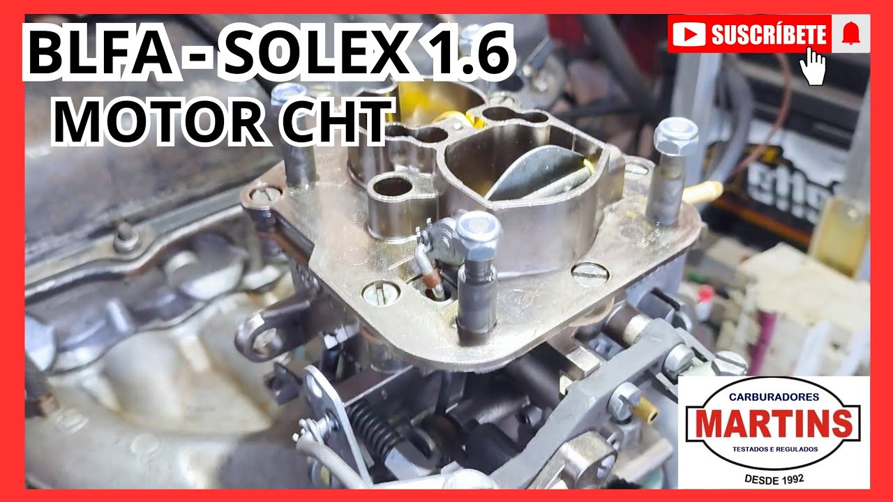 Carburador BLFA - Solex 1.6/ Motor CHT/ Gasolina - álcool/ Dicas - ligações das mangueiras e cabos