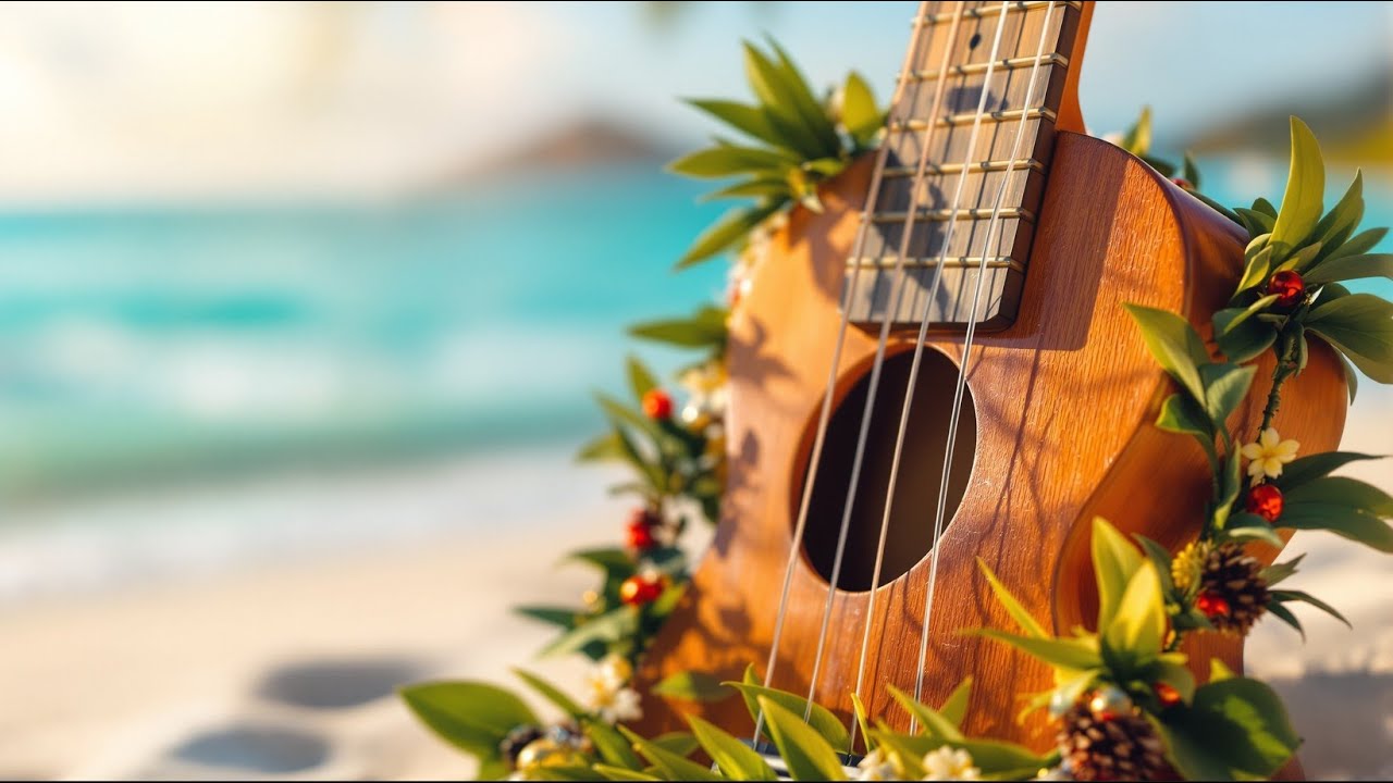 Relaxing Hawaiian Christmas 🌊 1 Hour Tropical Ukulele Music for Deep Sleep & Meditation