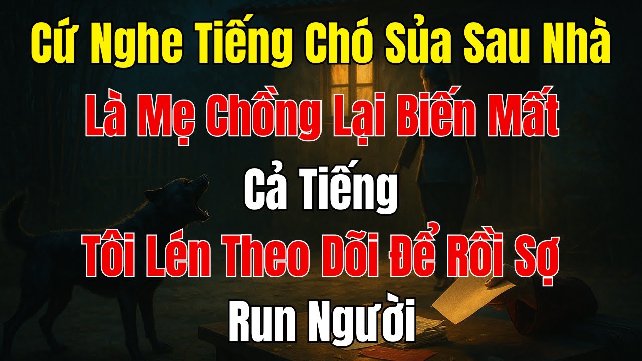Câu Chuyện Gia Đình: Mỗi Lần Chó Sủa Sau Nhà, Mẹ Chồng Lại Biến Mất Bí Ẩn Khiến Tôi Sốc!