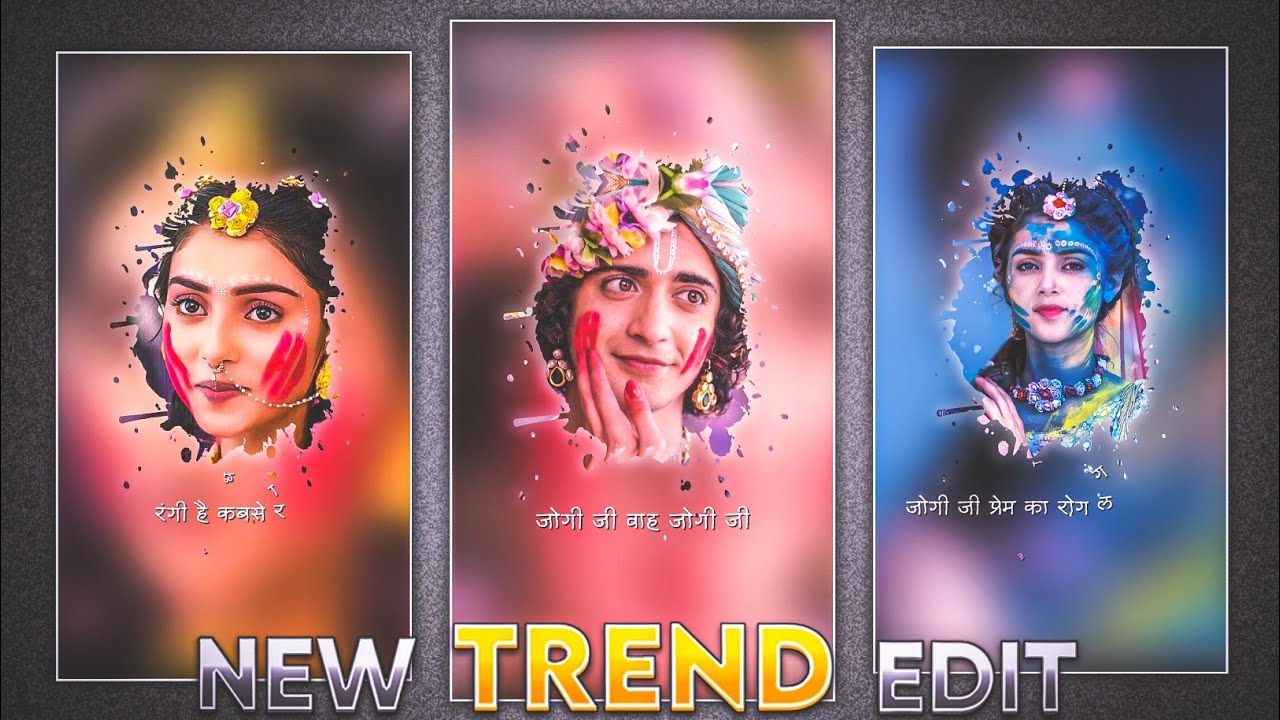 Holi video editing | New trending holi lyrics status video editing | Alightmotion