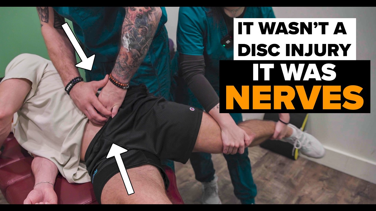 Bodybuilder Pops Upper Glute Squatting - Sciatic Nerve Adhesion Release Methods Treatment