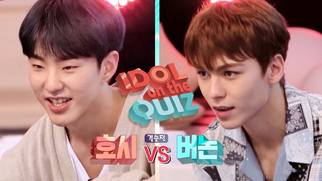 Now there’s one spot left. Vernon versus Hoshi [Idol on the Quiz Ep 1]