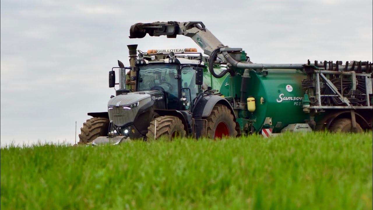 Épandage de lisier avec l’ETA guilloteau x2 Fendt 1042