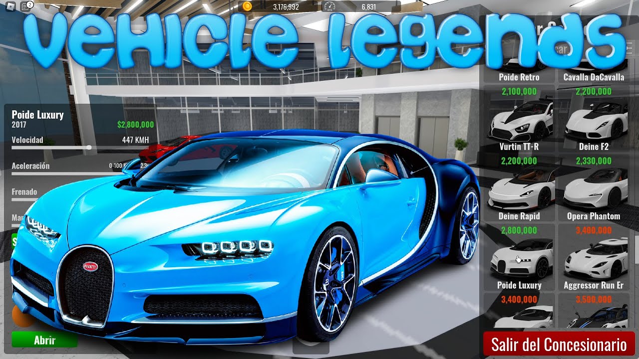 VEHICLE LEGENDS ( ME COMPRO UN BUGATTI XD )