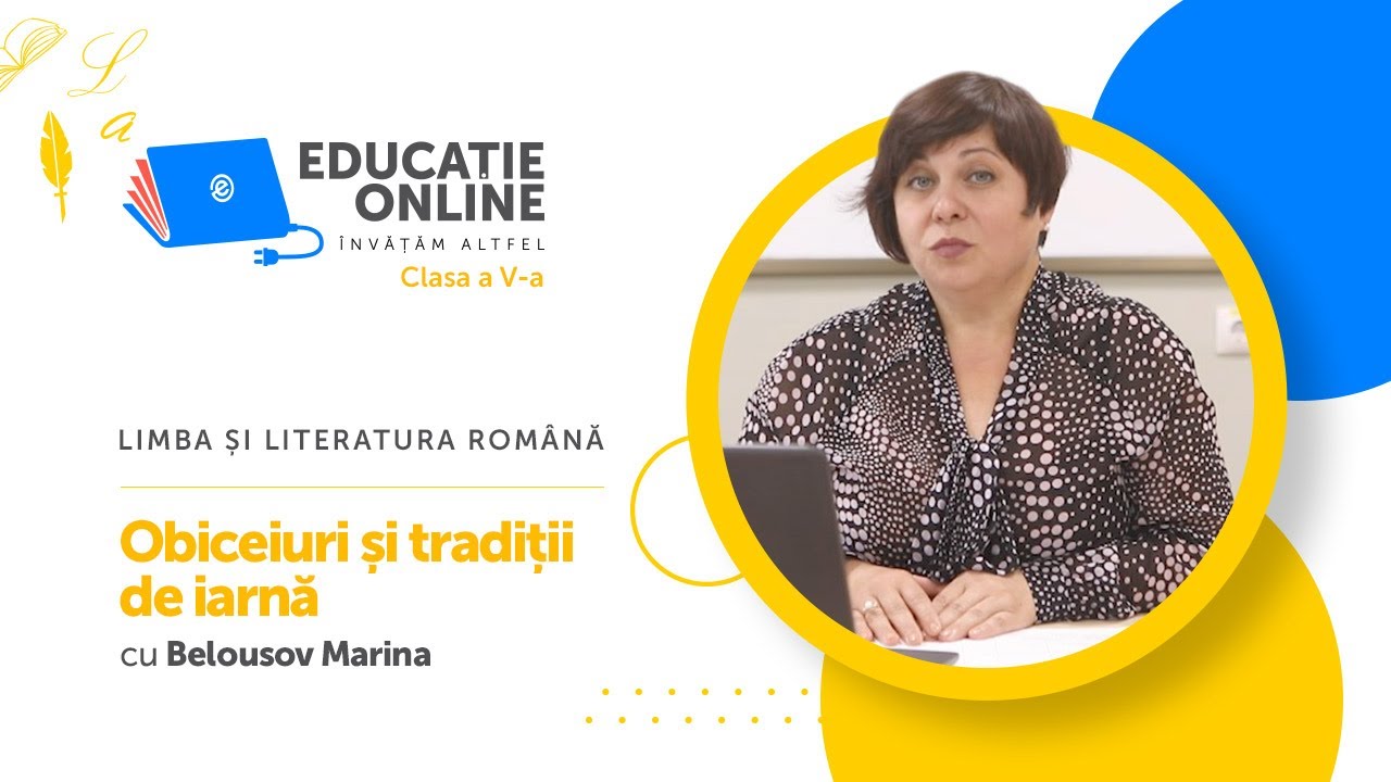 Limba și literatura română, Clasa a V-a, Obiceiuri și tradiții de iarnă