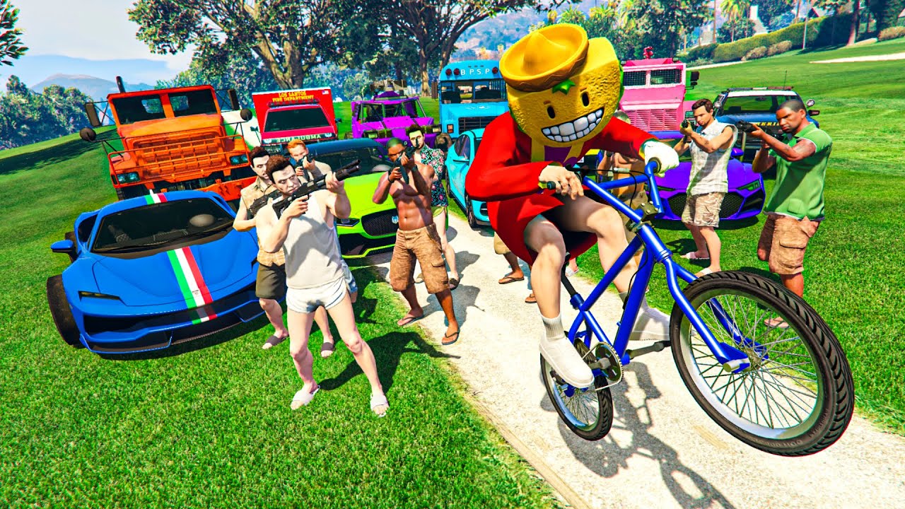 TODOS CONTRA MI EN BICI! NO PUEDO PASAR!! QUITATE!! - GTA 5 ONLINE