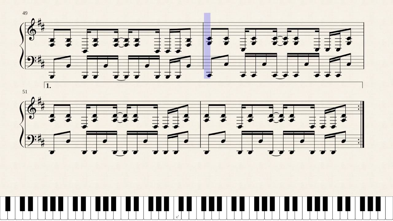 UNDERTALE: Majorlovania (Megalovania in D Major) SHEET MUSIC