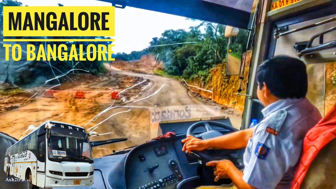 Mangaluru to Bengaluru by KSRTC Airavat Volvo Bus through Shiradi Ghat | Awesome Bus Driving