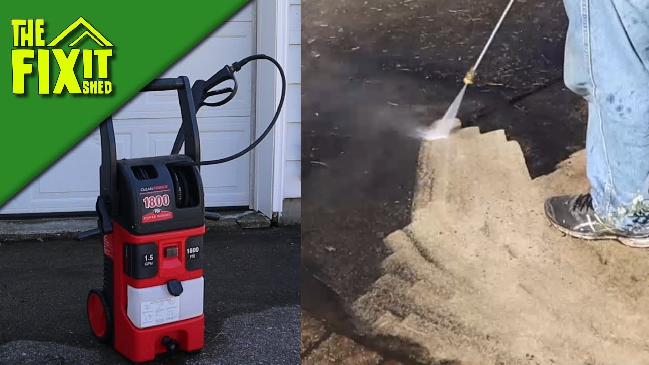 Testing out the CleanForce 1900 Pressure Washer | The Fixit Shed