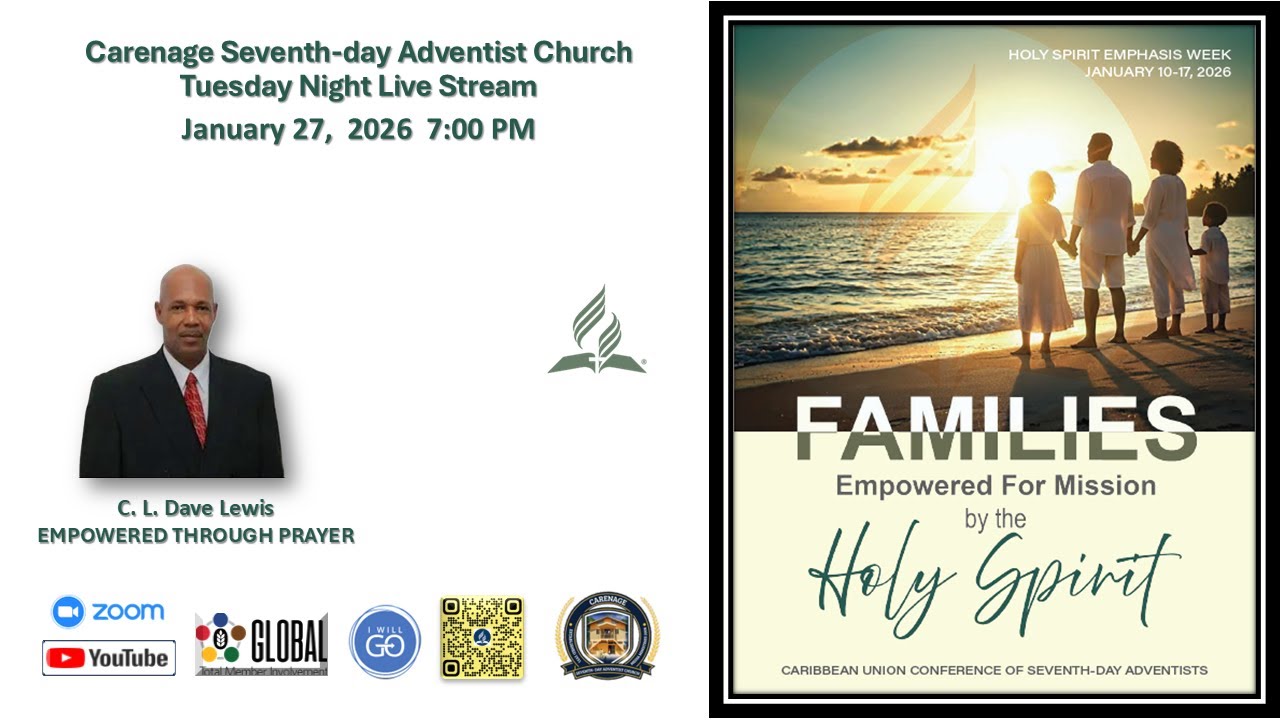 Holy Spirit Week 2026.   C. L. Dave Lewis  -  EMPOWERED THROUGH PRAYER