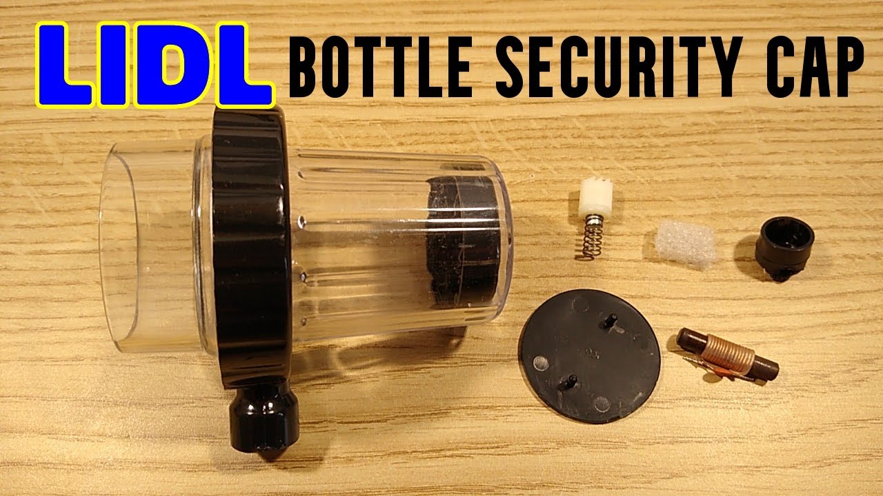 Inside a LIDL bottle security device