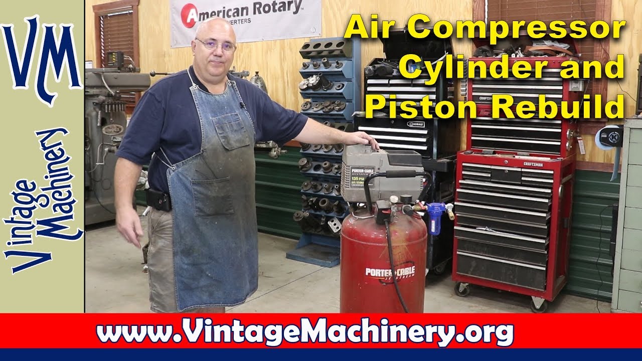 Porter Cable Air Compressor Cylinder and Piston Rebuild