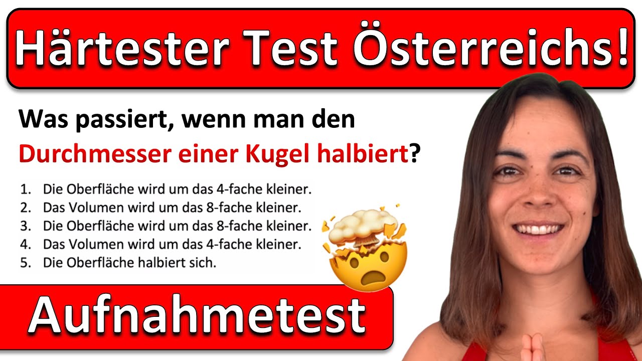 🇦🇹🇦🇹🇦🇹 Schaffst DU den MATHE MEDIZINERTEST? | AUFNAHMETEST UNI, Kopfrechnen, Textaufgabe & Geometrie