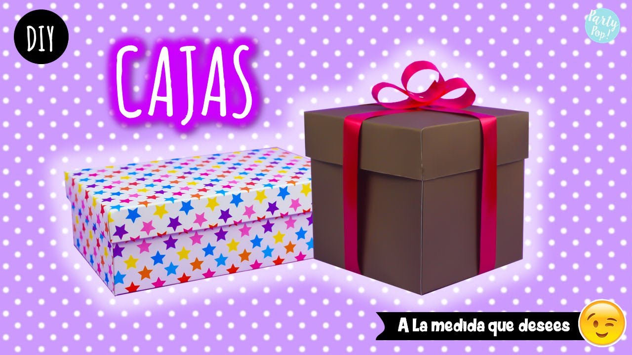 Cómo hacer CAJAS de regalo a la medida 🎁 | Fáciles, resistentes y rápidas