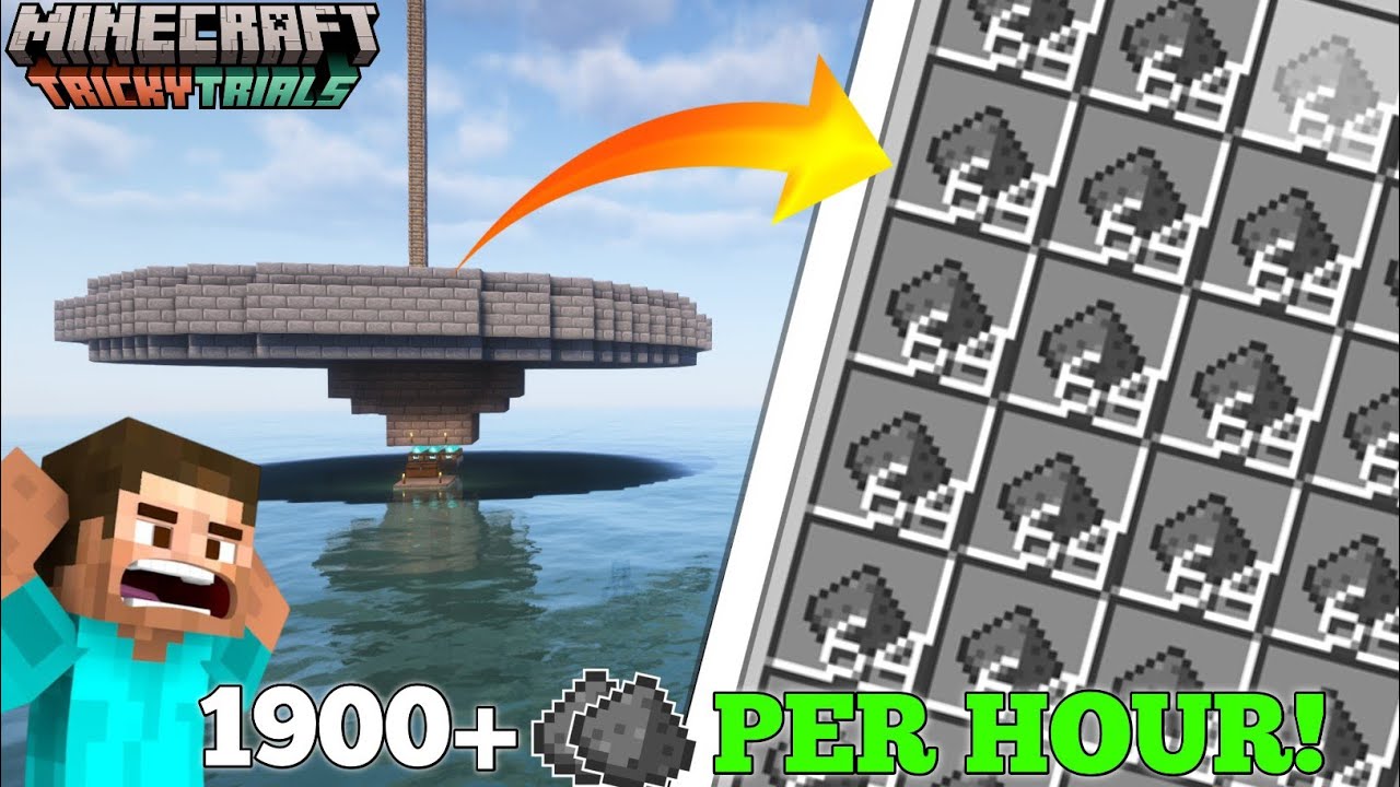 Minecraft easy creeper farm 1.21.8 (no cats!) - 1900 Gunpowder per hour very effective !