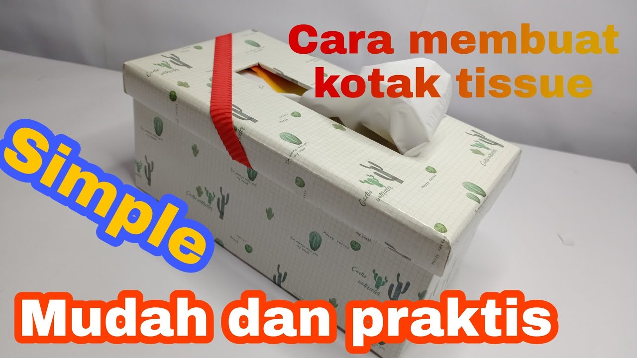 Cara Membuat Kotak Tisu dari Kardus Bekas | #kotaktisu #kardusbekas #diycrafts