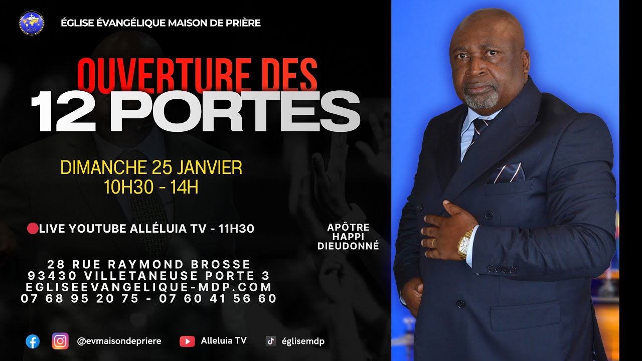 OUVERTURE DES 12 PORTES – Le rendez-vous prophétique qui change une saison | Alléluia TV