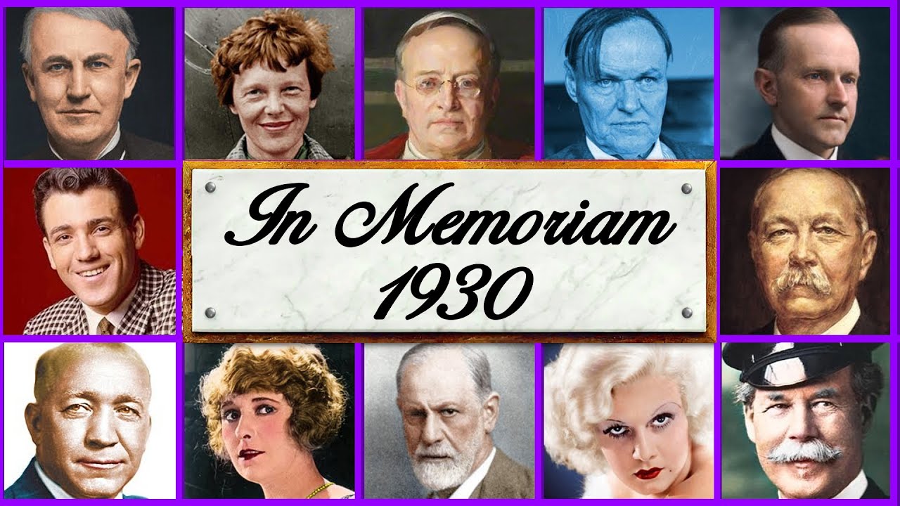 In Memoriam: 1930: Famous Faces We Lost in the 1930s