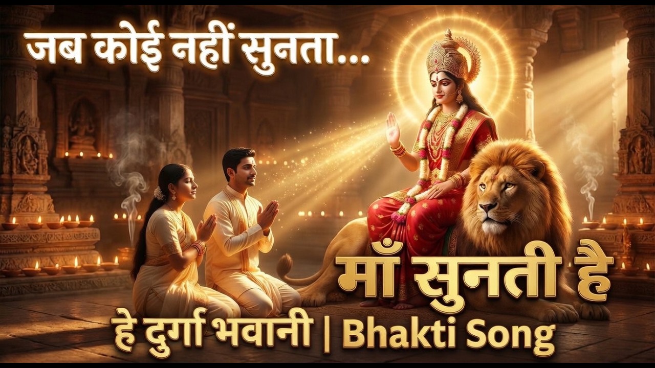 जब कोई नहीं सुनता… माँ सुनती है| हे दुर्गा भवानी | Amba Bhavani Bhakti Song| Divine Prayer #navratri