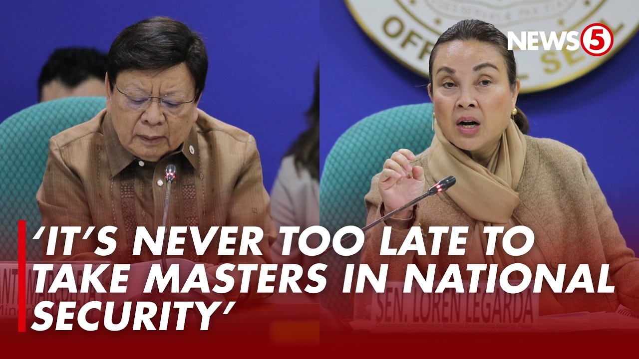 'It's never too late': Legarda, pinayuhan si Marcoleta na kumuha ng masters sa national security