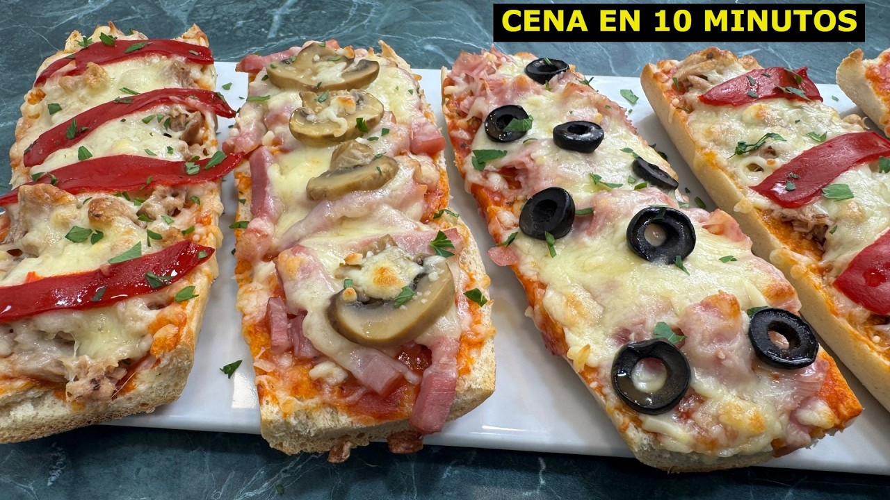 PANINIS Fáciles Rápidos Y Para TODA La FAMILIA 😍 Cena en 10 Minutos