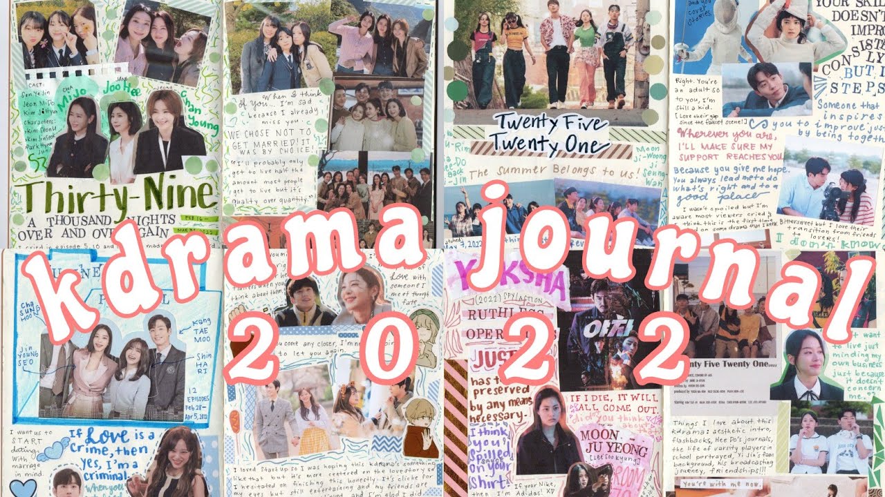 kdrama journal with me & flip through