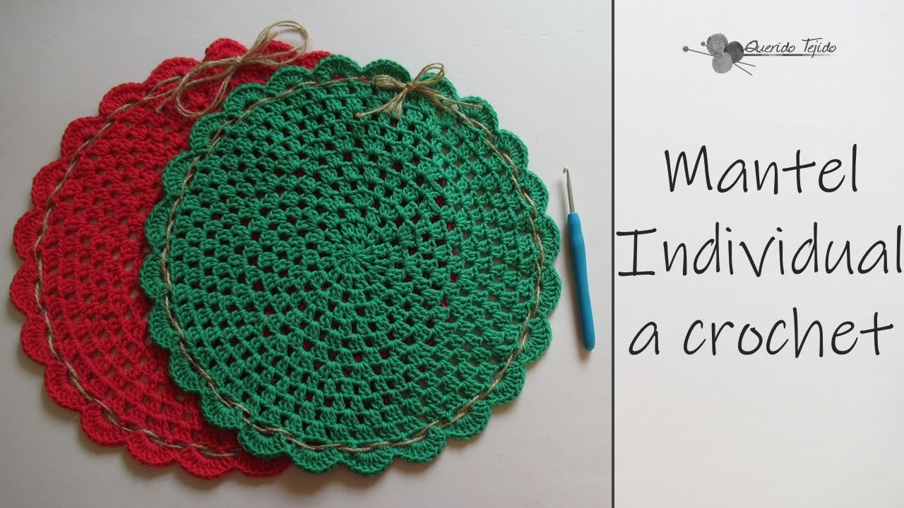 Mantel Individual - Crochet Individual Tablecloth ENGLISH SUB
