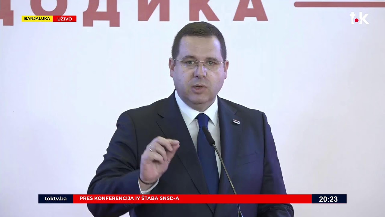 Pres konferencija iz štaba SNSD-a