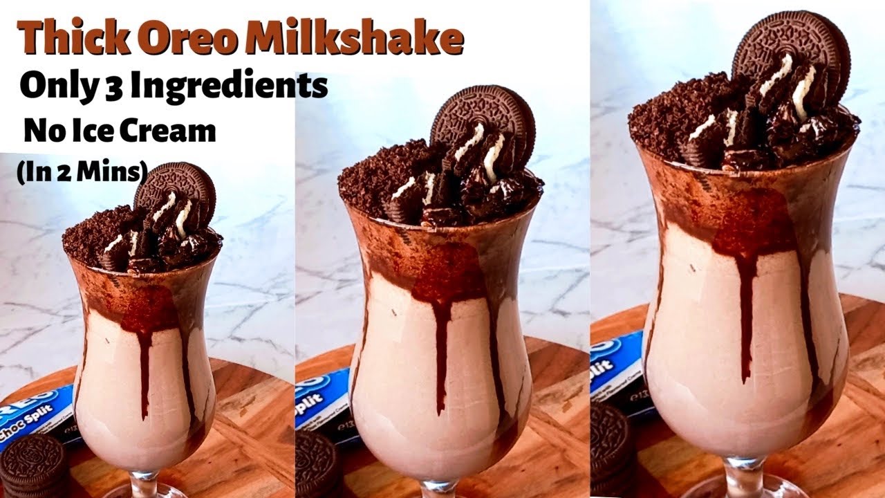 Oreo Milkshake no Ice Cream | Oreo milkshake |