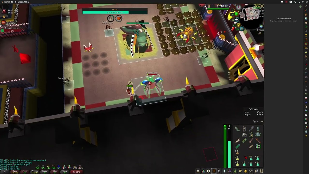 Osrs Lvl 450 TOA Lvl 4 Kephri + All Invocations