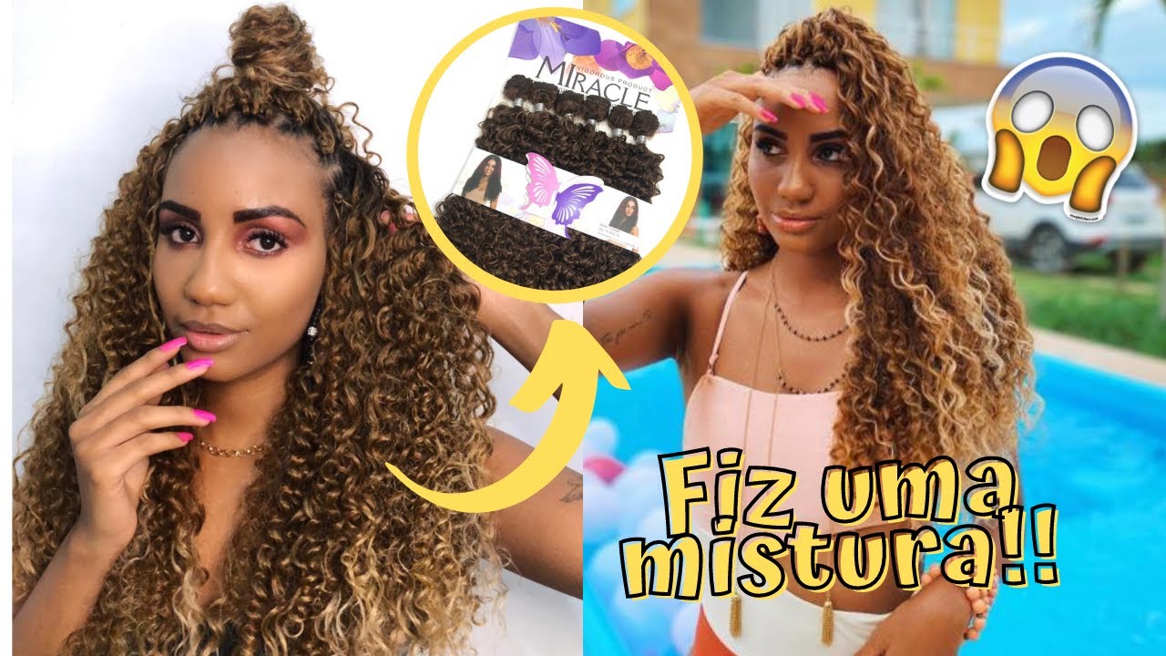 MISTUREI DUAS FIBRAS E DOIS MÉTODOS DIFERENTES NO MEU MAIS NOVO CABELO!   *SERÁ QUE DEU CERTO??*