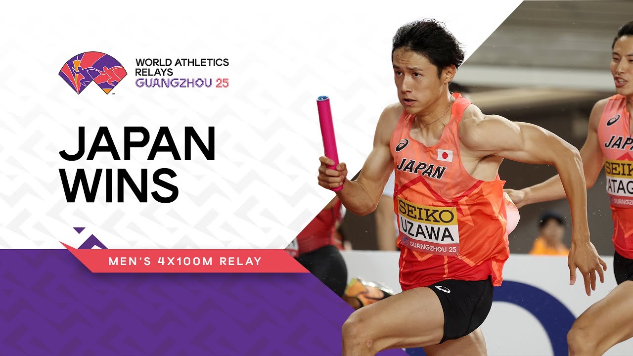 Japan beat Olympic champions Canada in men's 4x100m | World Athletics Relays Guangzhou 25