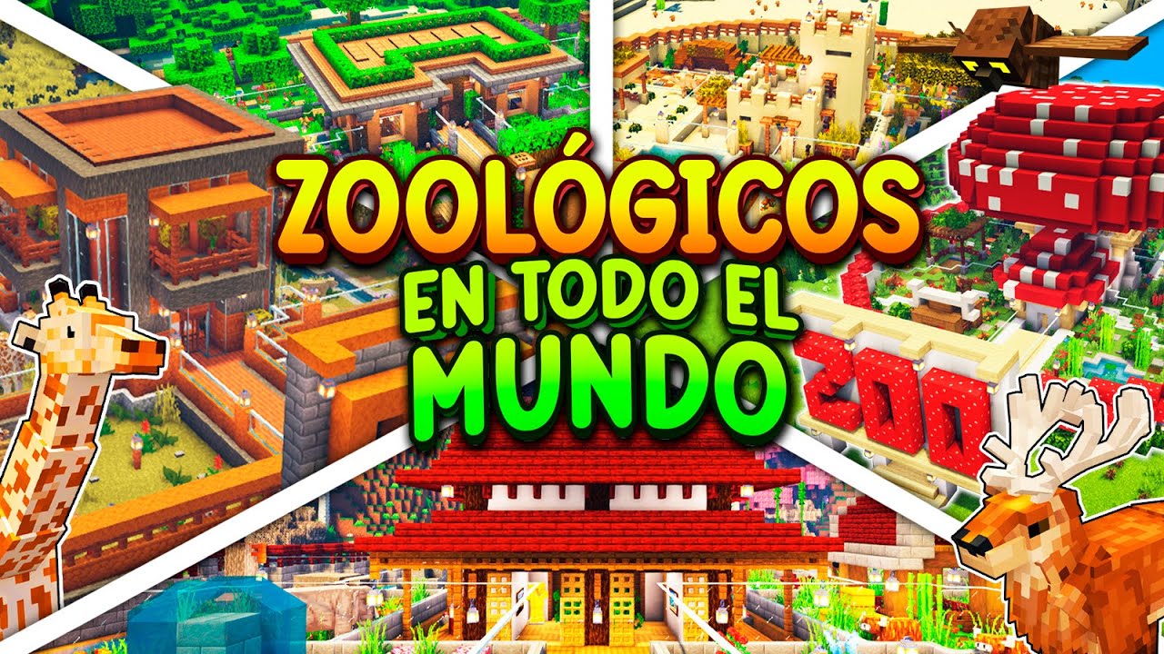 Construí ZOOLÓGICOS con ANIMALES de TODO el MUNDO en MINECRAFT 🌎 PELICULA COMPLETA
