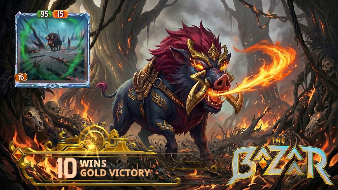 Ep.11 The Bazaar Karnok Gameplay  -  Burn Scar หมูเพลิง ตะเกียงไฟ x2
