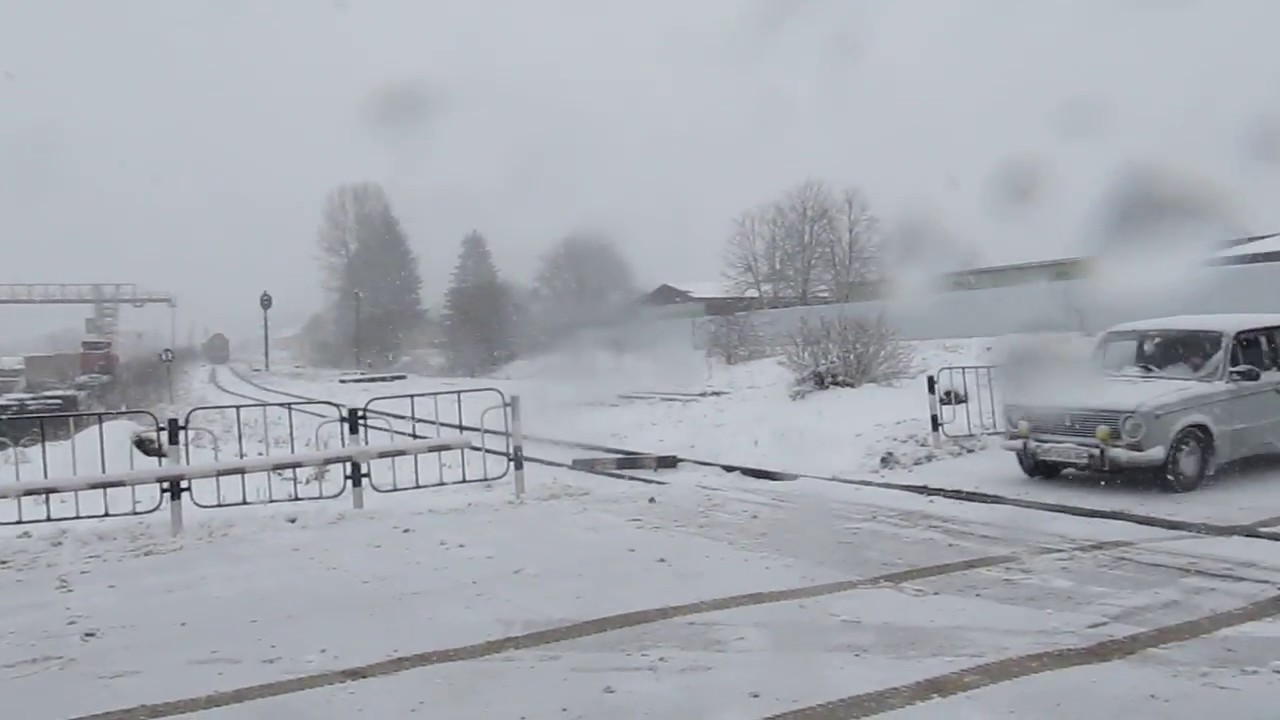 Залізничний переїзд. Козова 03.12.2017