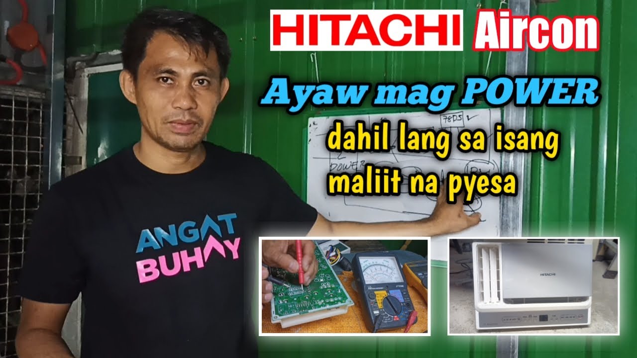 HOW TO REPAIR NO POWER AIRCON | BASIC TROUBLE SHOOTING | HITACHI