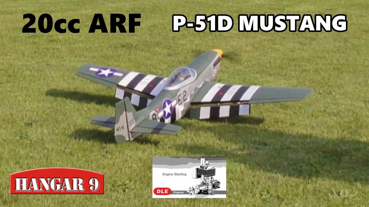 MAIDEN - HANGAR 9 P-51D MUSTANG 1/6 SCALE ARF WARBIRD , DLE 20cc - RICKSTENATOR & DEANO - 2020