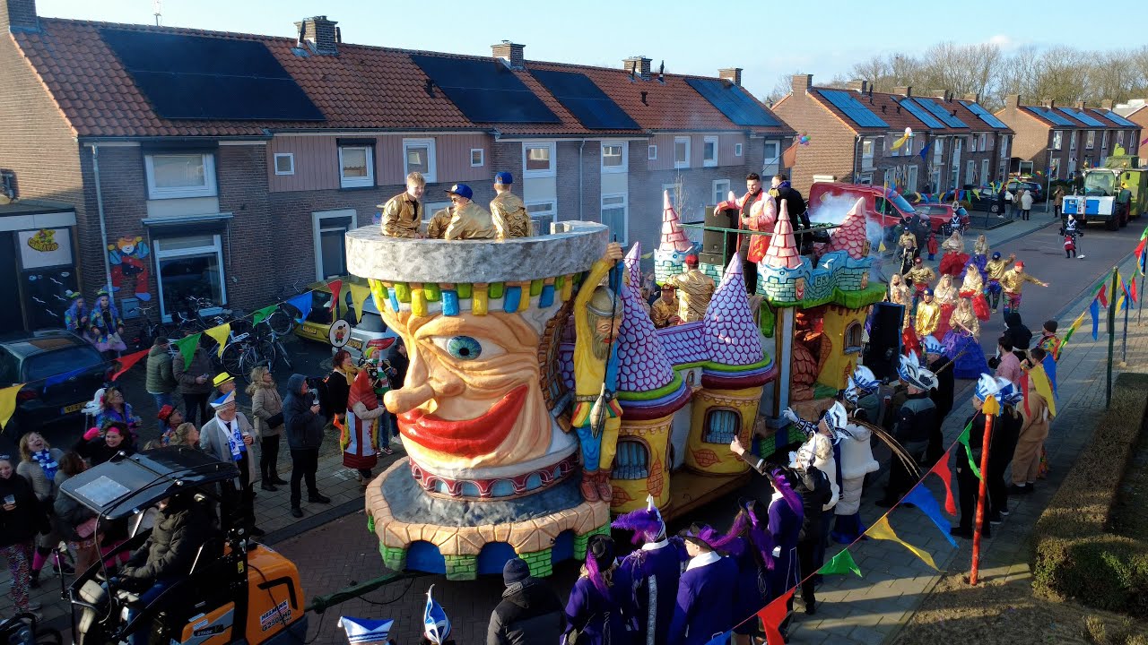 Carnavalsoptocht Braamt 2025 droneview