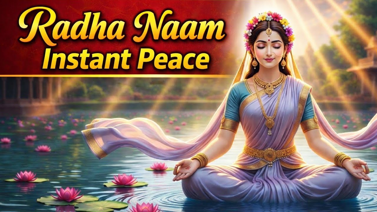 Just 1 Chant of Radha Naam = Instant Peace 😌✨Stress Free Mind in Minutes 🌼